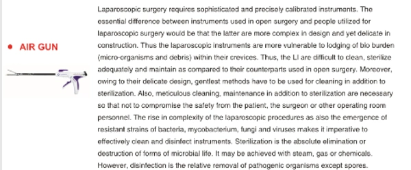 Air Gun for Laparoscopy